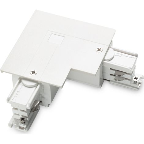 Kit Connettore Da Incasso Sinistro On-Off Link Alluminio Bianco (1/2)