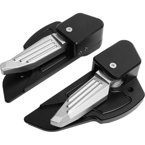 Automatisches Klapppedal hinten für Primavera 150 Schwarz + Silber
