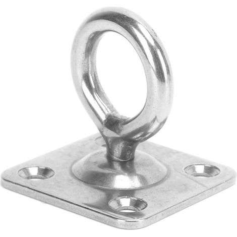 Crochets de plafond en acier inoxydable antirouille, œillets plaque en U résistants à la corrosion pour milieu marin, diamètre 6mm, lot de 6 (1/5)