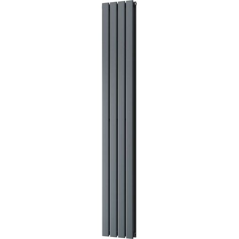 Typhoon - Anthracite Vertical Radiator H1800mm x W272mm Double Panel