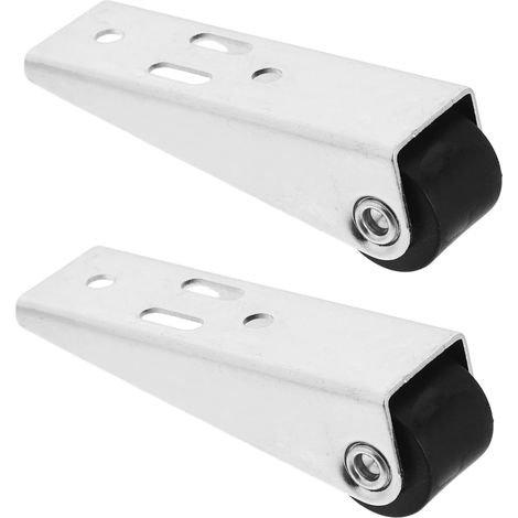 2 Piece Cabinet Sliding Window Piece Wheel Barn Door with and Set 2