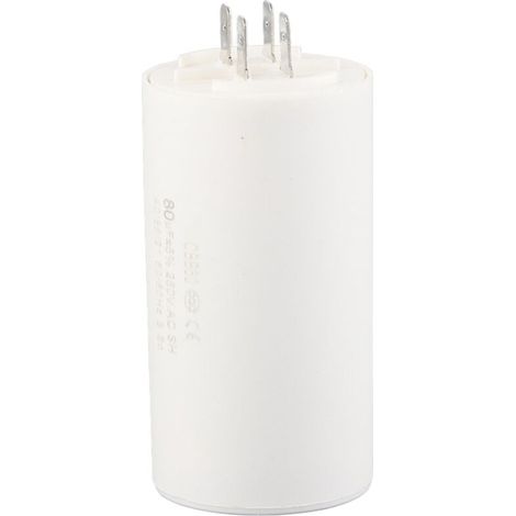 Condensateur de démarrage cylindrique CBB60, 250 V CA, 80 µF, 50/60 Hz, pour pompe à moteur