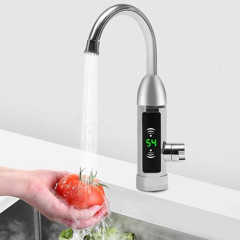 Chauffe-eau électrique 360° Robinet de cuisine Robinet d'eau 3000W (1/5)