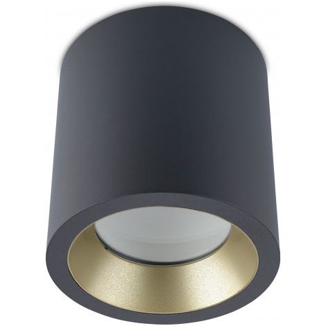 LedsC4 Plafonnier Ip66 Cosmos Led Ø126Mm Led 12W Blanc Chaud - 3000K On-Off Gris Urb (1/5)