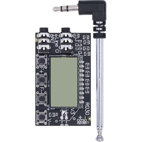 Drahtloses Stereo-Audiomodul mit Digitalanzeige, FM-Empfänger 3,0 V – 12 V DC, 76,0 – 108,0 MHz (1/5)