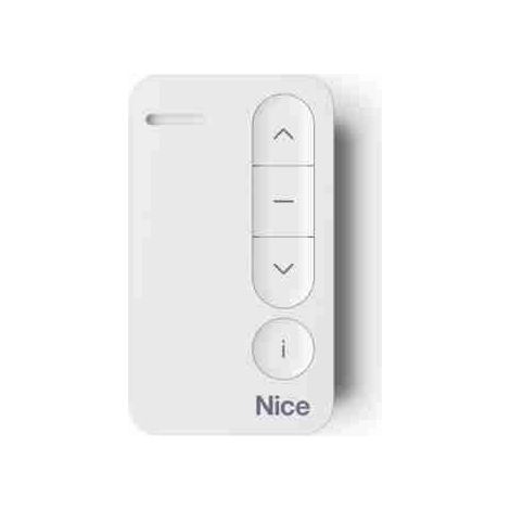 Nice MINIDOMI1 - Mini-trasmettitore bidirezionale portatile, monocanale, bianco