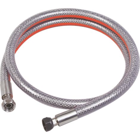 Flexible inox 2 mètres pour bouteille butane propane – Raccord écrou tournant 20/150 et 15/21 – Durée illimitée – Tuyau gaz durable
