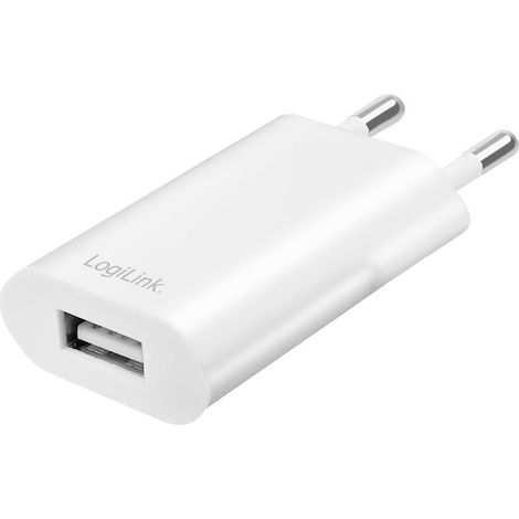 Chargeur mural USB LogiLink, compact, charge rapide, 5 W puissant