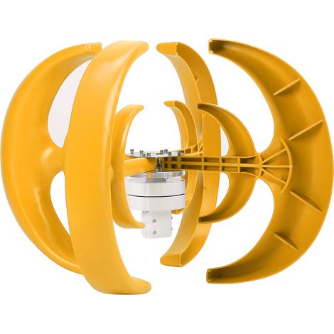 Windkraftanlage mit 4 Flügeln, vertikaler Achse, Doppelschicht, Stromgenerator-Baugruppe, 800 W, 48 V (1/5)