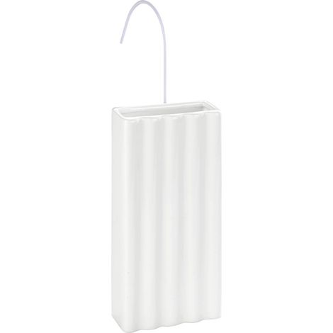 Saturateur Lignes - Humidificateur de locaux avec structure pour le radiateur, Céramique, 9 x 19.5 x 4 cm, Blanc (1/5)
