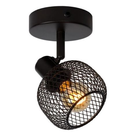 Plafoniera Lucide Maren nera metallo 1xE14 40W 14cm