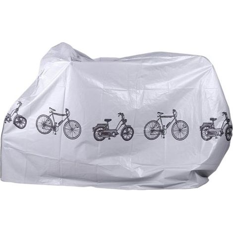 Telo copribici impermeabile 200 x 110 cm. Materiale rinforzato per mountain bike, e-bike e bici da corsa. Adatto anche come copertura protettiva per la tua bicicletta. (1/5)