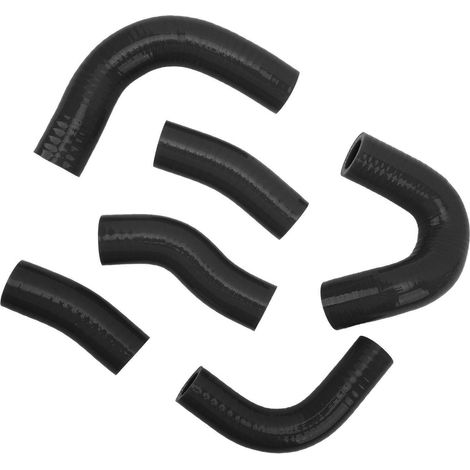 Tuyau de liquide de refroidissement en silicone noir, résistant à la chaleur, étanche, kit adaptable pour radiateur Magna VF1100C VF1000C V65 (1/5)
