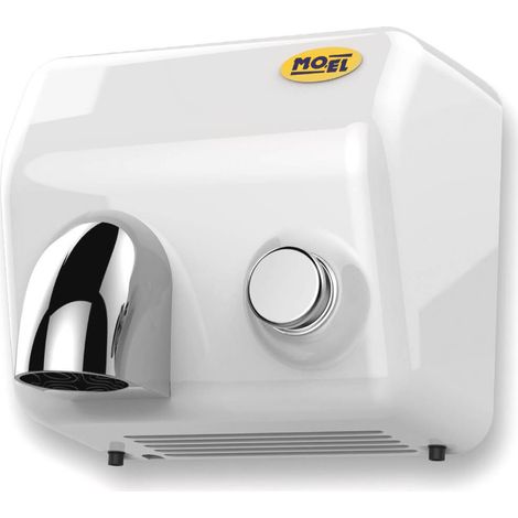 Asciugamani Elettrico Antivandalo con Pulsante 2300W Moel Blow Bianco