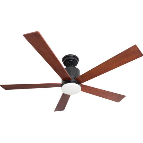 DC Ceiling Fan Tibu Black with LED and Remote