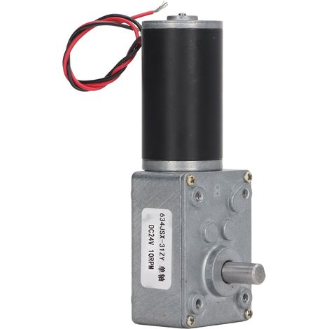Moteur à réduction CC 24V 10 tr/min, arbre simple, faible bruit et faible chaleur, sens horaire/antihoraire, pour imprimante, machine de comptage. (1/5)