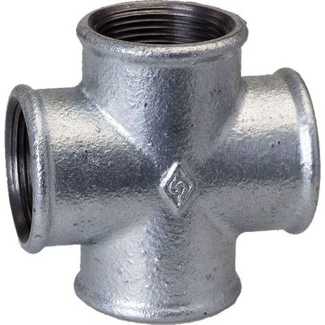 Cruz roscada macho de 3/4", galvanizada, n.° 180, C1, n.° 34 OPAL