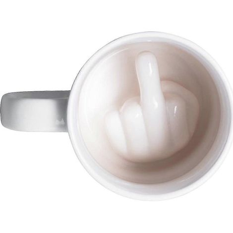 Mug en céramique à effet surprise - Motif doigts blancs - Mug gadget à offrir (1/4)