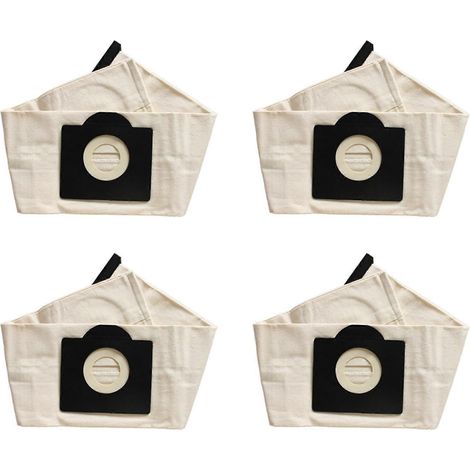 Lot de 4 sacs filtrants lavables pour aspirateur Karcher WD3 Premium (pièce détachée Proscenic). (1/5)