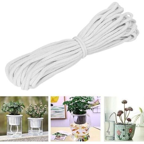 Système d'irrigation automatique, 20m mèche forte absorption, arrosage goutte-à-gotte pour jardins, paniers suspendus et pots de fleurs (1/5)