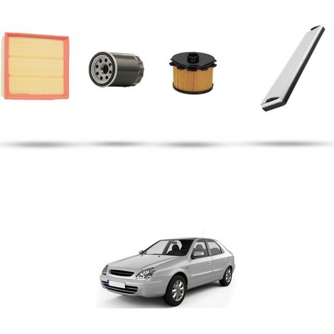 Kit tagliando 4 filtri compatibile con Citroen Xsara 1.9 Diesel 51kw dal 2001 (1/5)