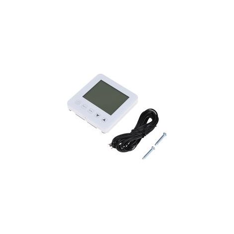Termostato digital para calefacción: enchufe inteligente con control de temperatura para invernadero u oficina, con pantalla LCD y ajuste preciso.