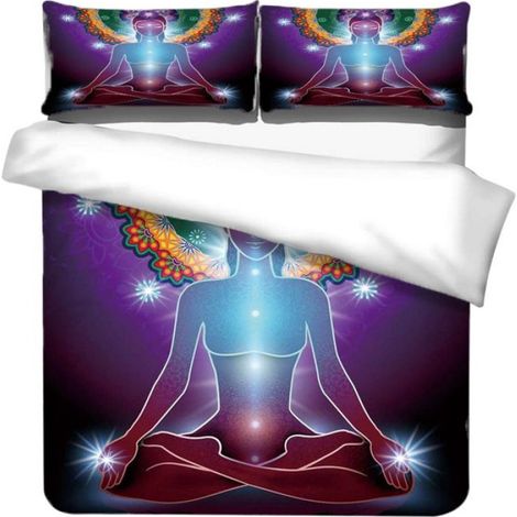 Housse De Couette - 240x260 cm - Avec 2 Taies D Oreiller - En Polyester - Set De Literie 3 Pieces (1/5)