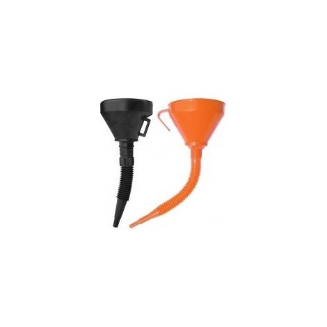 Embudo negro grande flexible con pico suave de 140 mm - Outifrance