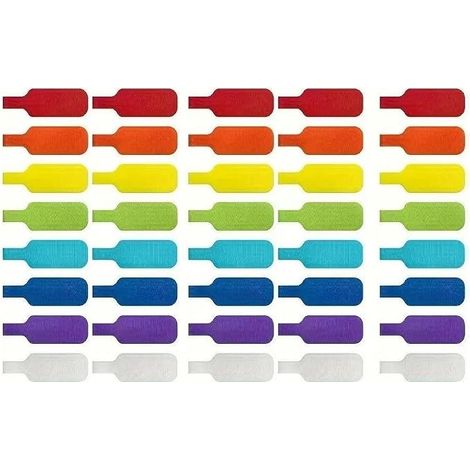 Etiquette Cable Electrique Reutilisable, Serre Cable Plastique, 40 Pièces (1/5)