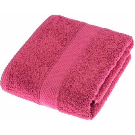 Serviette 100% Coton Framboise 70 x 130 cm