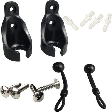 Retail black roller blind fixing buckle outdoor roller blind windproof rope buckle elastic fixing rope (1/5)