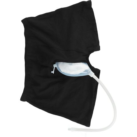 Tragbarer Urinbeutel für Männer, elastischer Bund, wiederverwendbar, kurze Ausführung, bei Inkontinenz, für ältere Menschen (1/4)