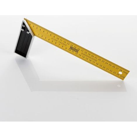 Escuadra Acero Templado ALYCO Mando de Aluminio 250mm (1/5)