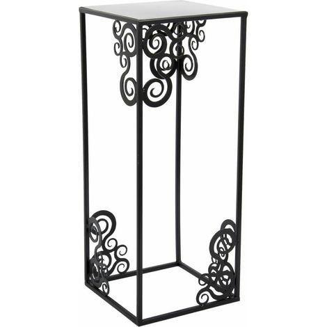 Supporto per fiori moderno da terra, 60 cm, nero.