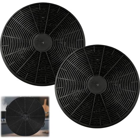 Lot de 2 Filtres à Charbon Actif 175x25 mm, pour Hotte Aspirante Cuisine, Compatible avec Multiples Marques et Modèles (1/5)