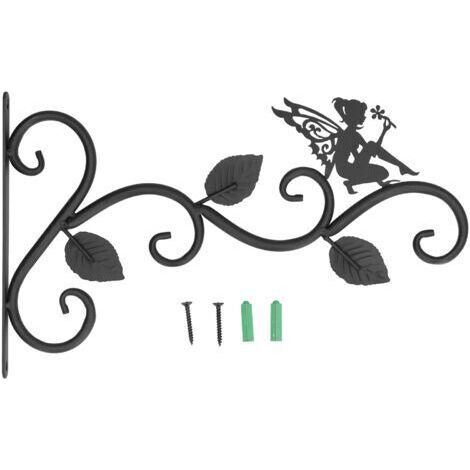 [JAMAIS UTILISÉ]Plantes suspendues support en fer forgé mur jardinière crochet Pots de fleurs cintre pour salon balcon (1/4)