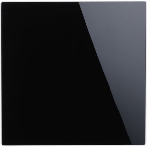 Lavagna magnetica da parete moderna 50 x 50 cm pratica ed elegante in vetro nero 130005377