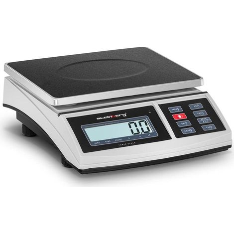 Bilancia da tavolo da cucina pesa alimenti - 15 kg / 0,5 g - 21 x 27 cm - LCD 140000039