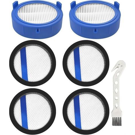 6 Pack Replacement Filter for AEG 8000 Cordless Vacuum Cleaner, 4 Pre-Motor Filters, 2 Hygiene Filter, 1 Cleaning Brush, Durable Suction and Improved Performance, Perfect Fit (1/4)