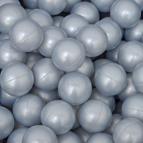 LittleTom set di 50 Palline 5,5cm per riempire piscine gioco per bambini Grigio (1/5)