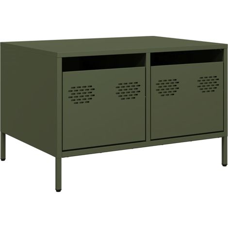 Maison Exclusive - TV-Schrank Olivgrün 68x50x43,5 cm Kaltgewalzte