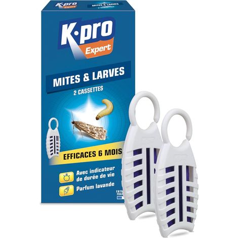 Cassettes anti-mites et larves des vêtements lot de 2 (1/5)