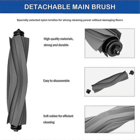 Lot de 60 sacs à poussière avec brosse latérale et filtre pour balai Dreame L10s Pro Ultra Heat/X30 Ultra/X30 Pro/S10 Pro (1/4)