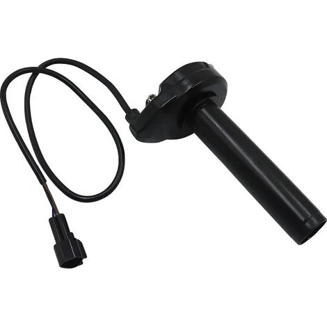 Puño del acelerador de motocicleta, material duradero, control mejorado, negro (1/2)