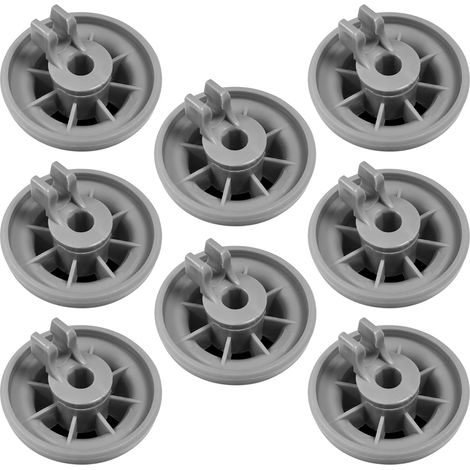 Roulettes Pour Panier De Lave-Vaisselle - 8 Pièces - Universelles - Compatible Avec Panier Inférieur - Lot De Remplacement