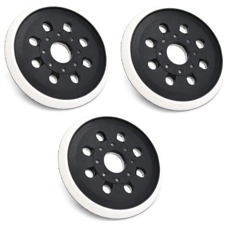 3 Stück 125mm Schleifteller für Bosch PEX 220 A ,PEX 220 AE, für Skil 7402 Skil 7490, 8 Löcher Klettverschluss, Schleifscheiben für Exzenterschleifer (1/5)