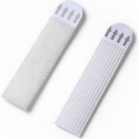 blanc attaches velcro adhesif sans perca fixer (1/5)