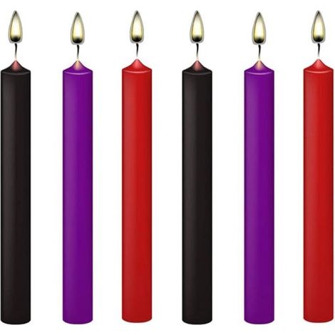 Bougies à basse température 6 Pcs Bougies romantiques à la cire Bougies d'égouttage Bougies à faible chaleur Bougies longues et minces Amour bougies pour couples amoureux, décoration à la maison (1/4)