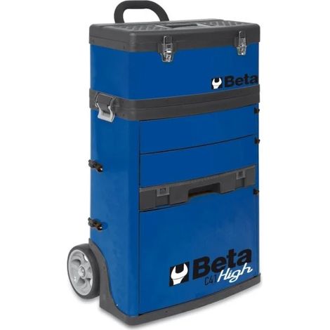 BETA Chariot porte-outils 2 modules superposables - C41H-4100H - Bleu clair
