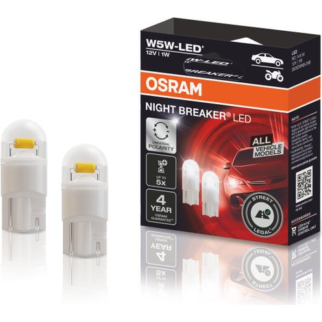 Osram Automotive 2825DWNB-2HFB LED Leuchtmittel Night Breaker® LED W5W 1 W 12 V